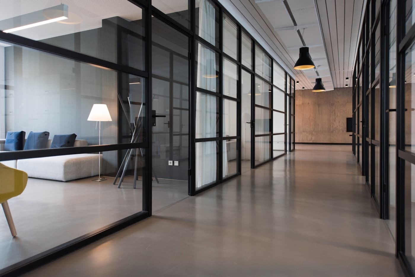 Modern startup office